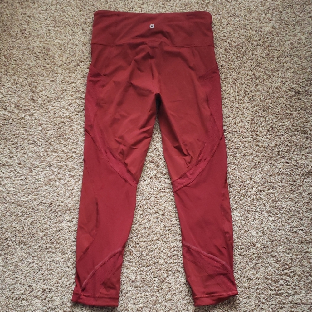 Red High Waisted Lululemons